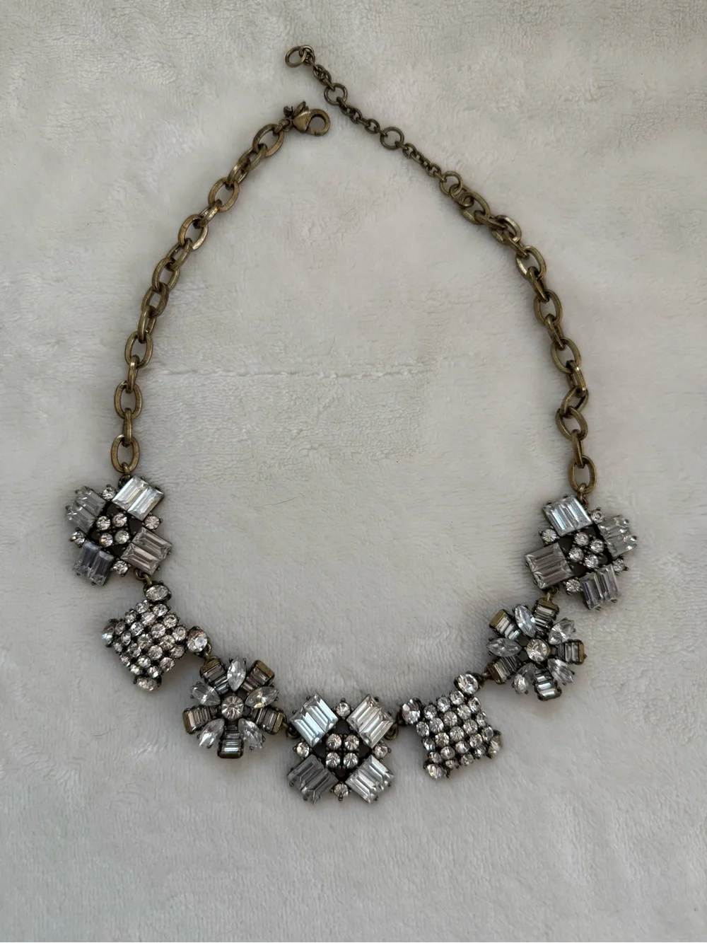 J. Crew Vintage Art Deco Inspired Statement Necklace